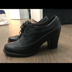 Lace up heel booties